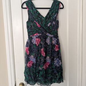 Anna Sui Anthropologie Floral Sleeveless Dress